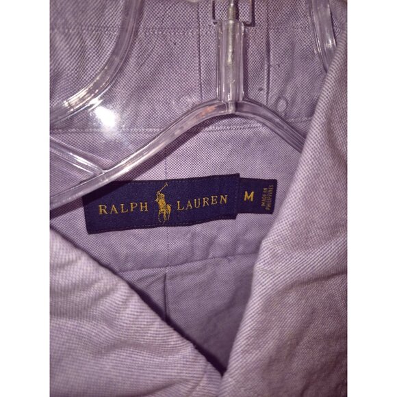 Polo Ralph Lauren Mens Classic Fit Blue Oxford Button-Down Shirt M - Picture 2 of 6
